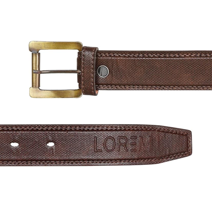 LOREM Black Formal/casual PU Leather Belt For Men BT20-BKL05 view 3