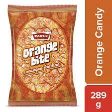 Parle Orange Bite Jhatkaa Candy, 289 G Pouch