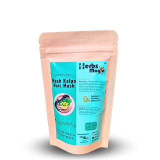 Herbs Magic Hair mask for Hair Growth with Heena, Bhringraj, Amla and Hibiscus | For Hair Growth & Hair Fall Control | Conditioning for Dry, Damaged & Frizzy Hair For Women & Men | All Hair Types
