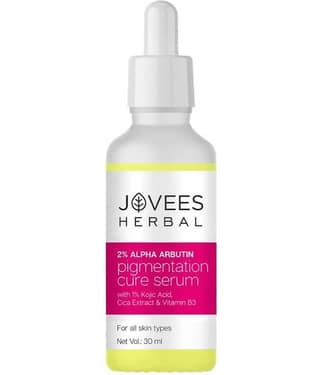 Jovees Herbal 2% Alpha Arbutin Pigmentation Cure Serum For Blemishes All Skin Types 30ml(Pack of 1)