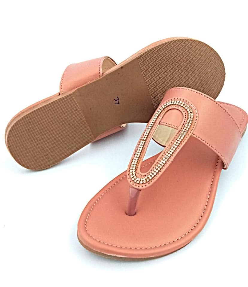 LEGS GO Peach Stylish flats for women , Casual and Ethnic Wear view 4
