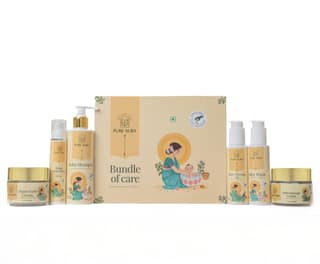 Pure Aura Baby’s 6-Month Skincare Kit | Ayurvedic Shampoo, Wash, Sunscreen, Diaper Rash Cream, Massage Cream & Massage Oil