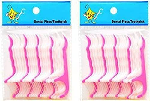 Elecsera Disposable Oral Gum Teeth Clean Floss Thread Dental (Pack of 40)