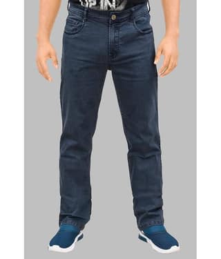 plounge - Blue Denim Regular Fit Men's Jeans ( Pack of 1 )