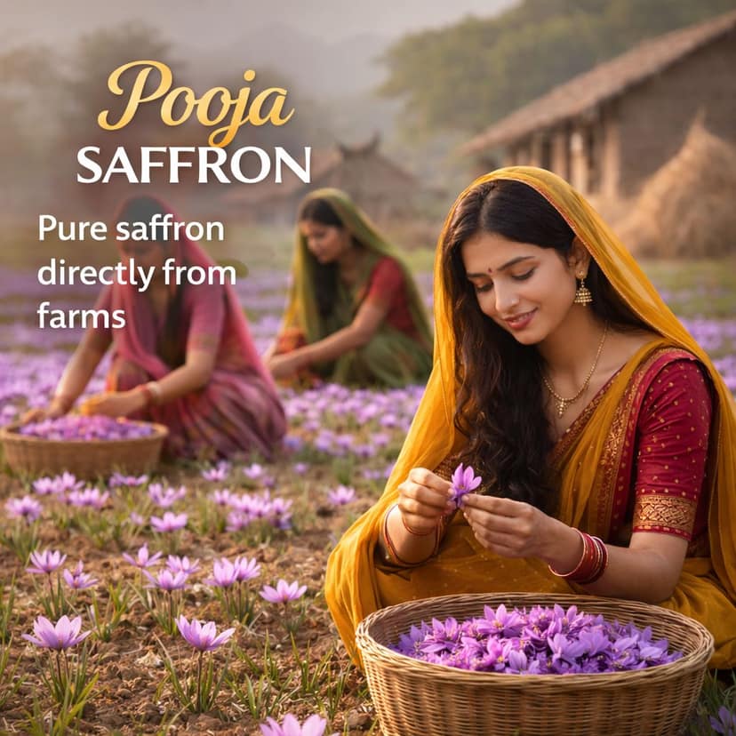 Pooja Saffron 1 gram Kashmiri Saffron view 3
