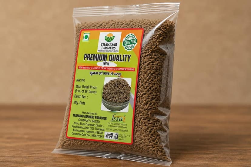 Thanesar Farmers Premium Quality Jeera Cumin Seeds 100 gram Pack view 2
