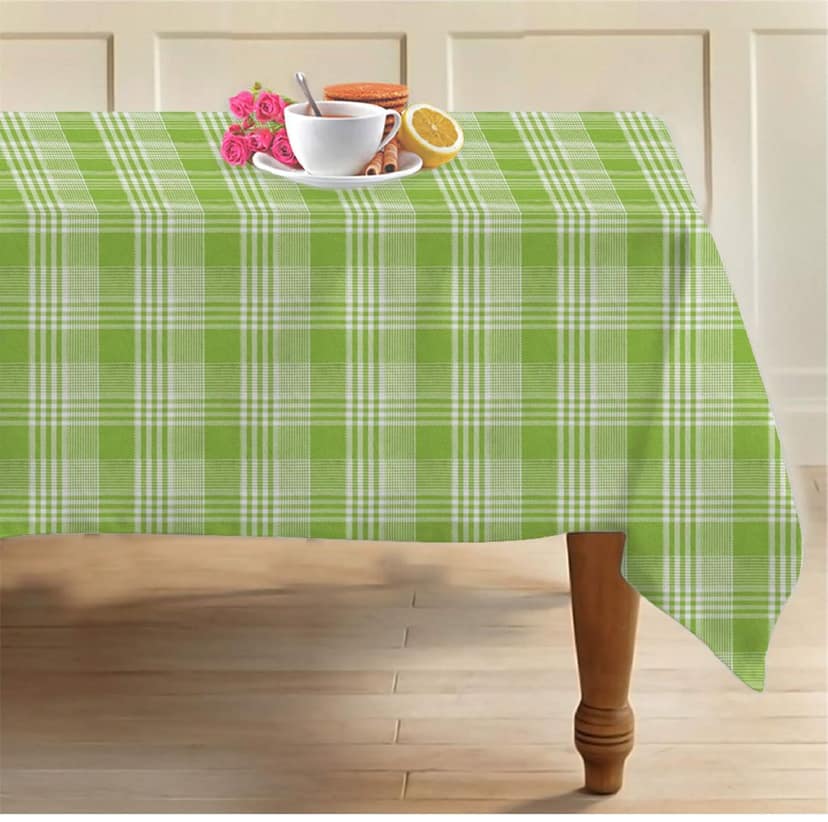 AIRWILL 100% Cotton 2 Seater Table Cover (Pack of 1)