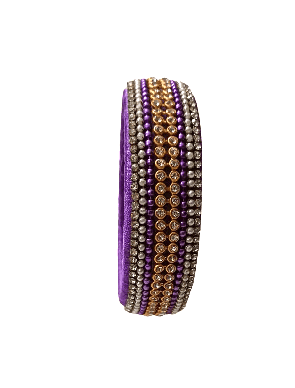 Lavender Thread Bangle For Women view 2