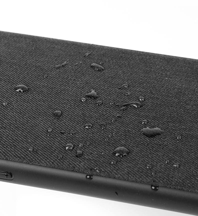 Memumi Jazz Series Hard Canvas / Fabric Back Cover for Apple iPhone 7/8, Shockproof - Black (4.7") view 3