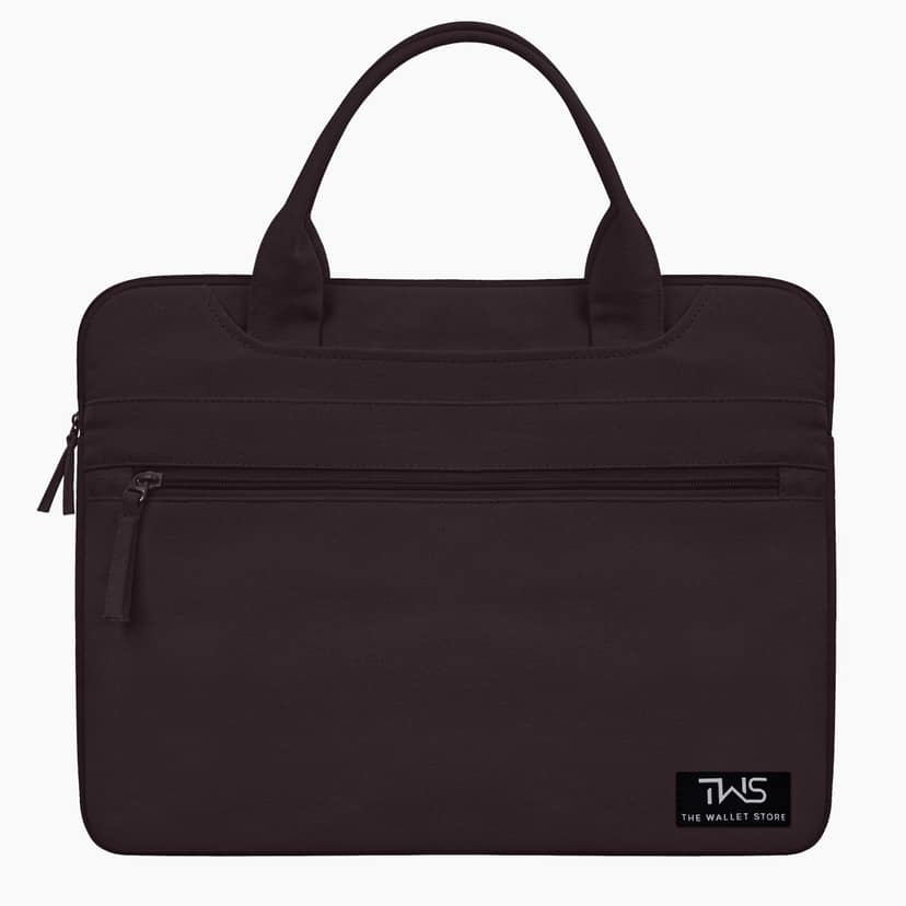 The Wallet Store EcoCarry Canvas Laptop Bag - Brown - 13 Inch