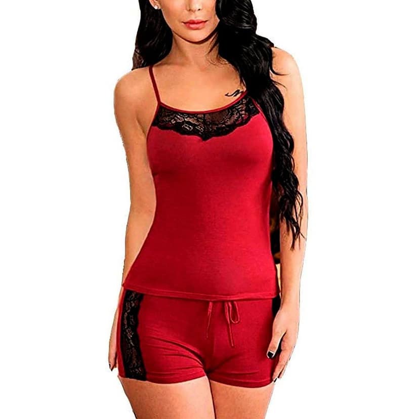 Polyester Net lace Babydoll Nikar Top view 2