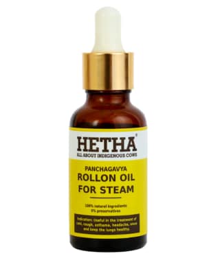Panchagavya Rollon Oil for Steam (Size - 30 ml) by HETHA