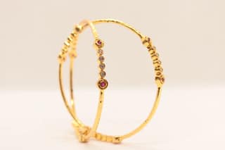 Gold Plated Traditional Indian Wedding Bangle Set for Women and Girls