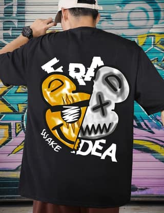 SCOTT FINCHER Men's Graphic T-Shirt, Surreal Art Print, Streetwear, Casual Cotton Tee : AA(ARN)BLACK_149