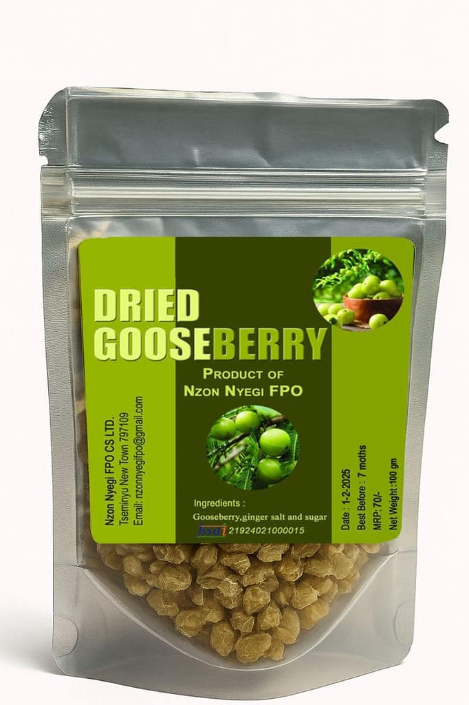 Dried gooseberries view 2
