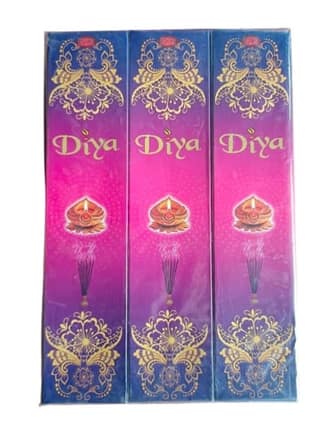 Diya Fragrant Incense Sticks Agarbatti for Puja & Meditation, Long-Lasting Aroma
