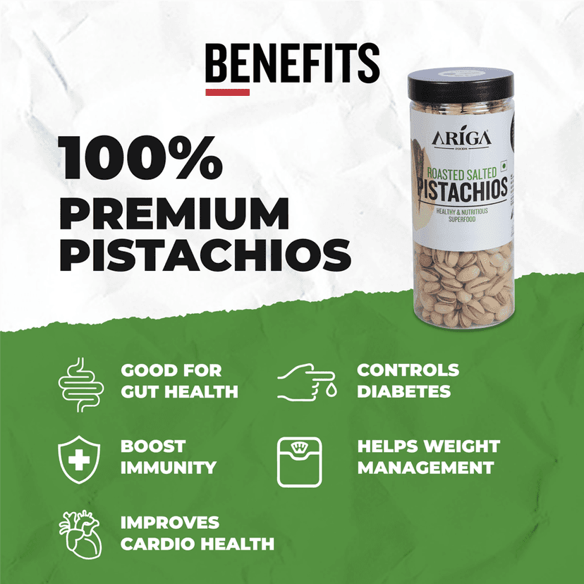 Ariga Foods Premium Quality Roasted Salted Pistachios (500 g) view 5