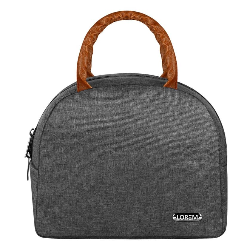 LOREM Premium Leather Tiffin/Lunch Bag � 13L Capacity, Insulated for 5-6 Hours, Water-Repellent, Adjustable Strap, Multi-Pocket � Ideal for Office, School, Picnic, Travel