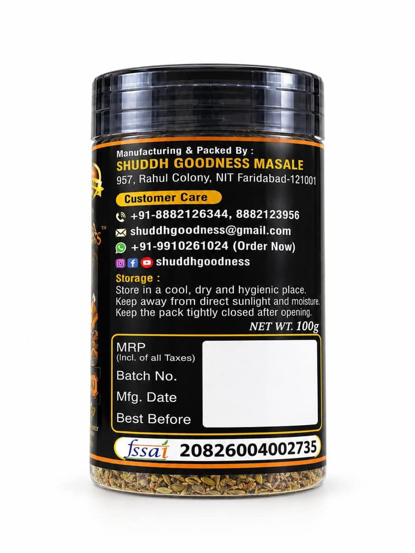 Shuddh Goodness Jeera (Cumin Seeds) 100g view 2