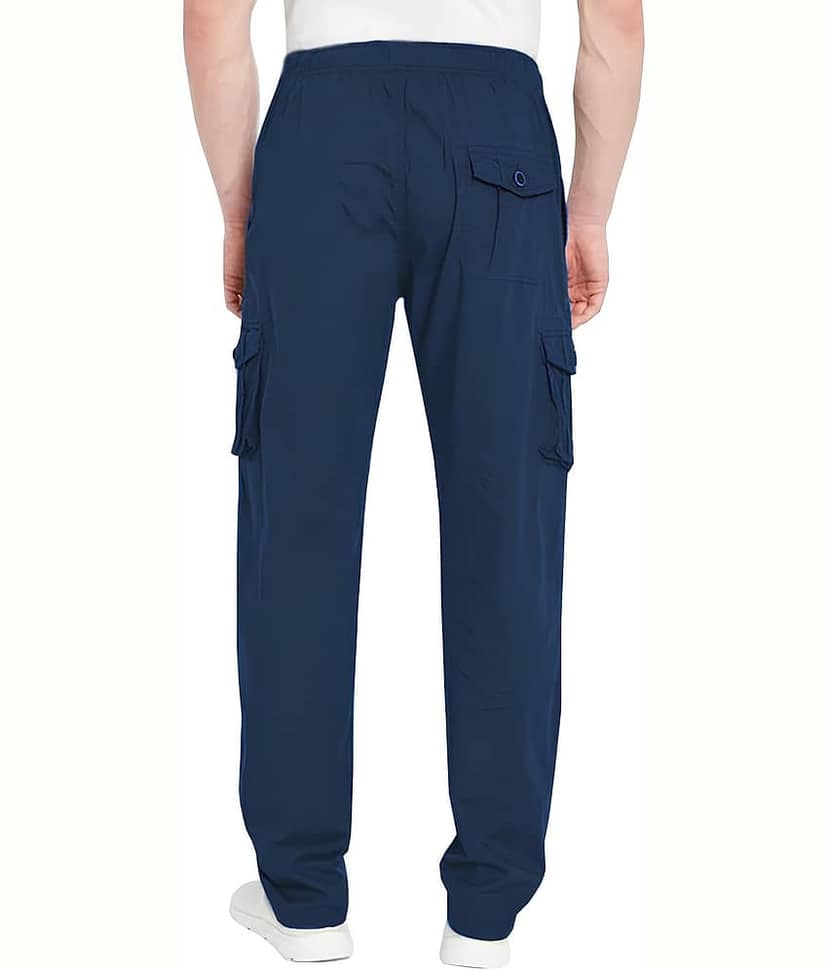 Reoutlook Regular Flat Men's Cargos - Grey ( Pack of 1 ) view 2