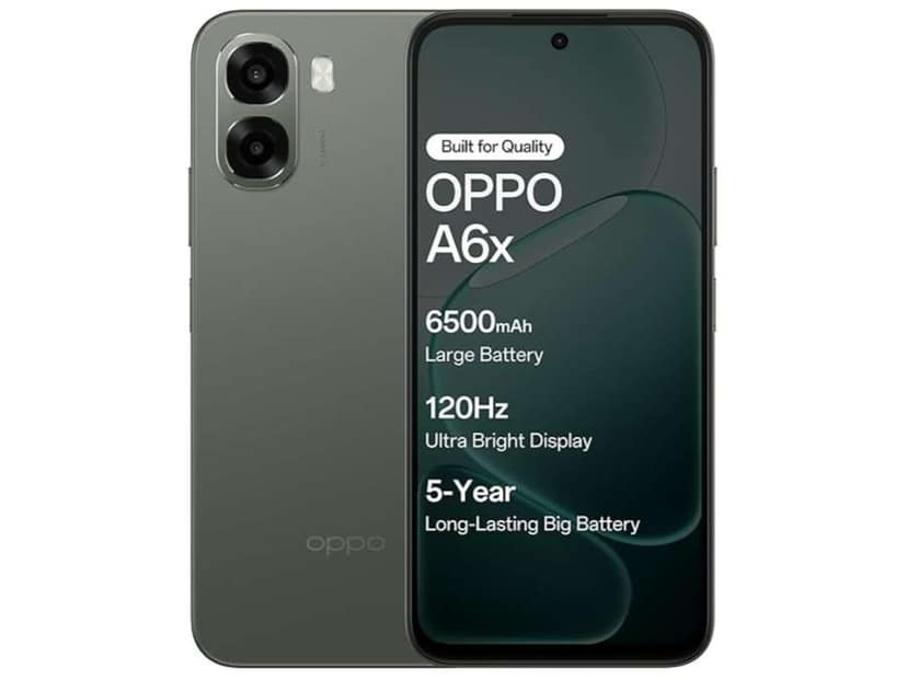 OPPO A6X 4G Smartphone, 4GB RAM, 64GB Storage Smooth Performance - Olive Green