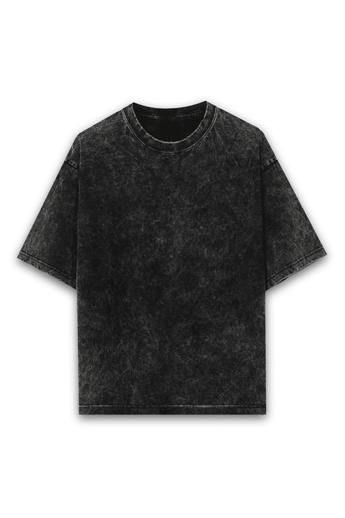 Clothikoo Oversize T-Shirt (240 GSM, Black Colour) view 2