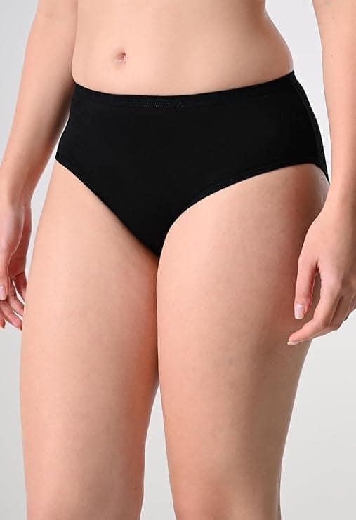 FAIRO STORE Women's Cotton XL Size 95 cm Panties Comfortable Solid Hipster Multicolor Panties (Pack of 3) view 5