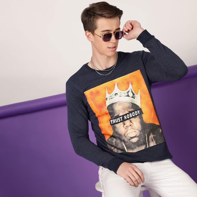FTX Men Round Neck Printed Full sleeves Tshirt view 3