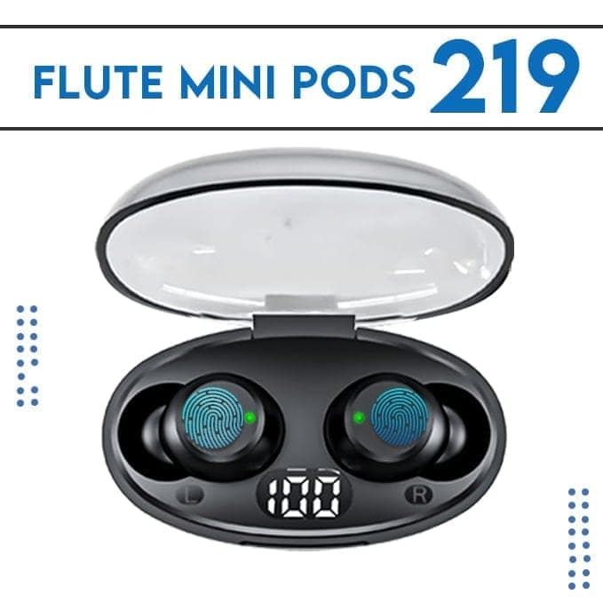 Flute Mini Pods 219 True Wireless Earbuds - Active Black view 10