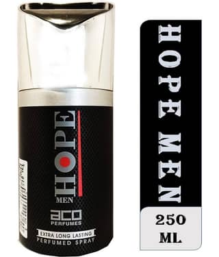 aco perfumes - HOPE MEN Deo Perfumed Body Spray, 250ml Perfume Body Spray for Men 250 ml ( Pack of 1 )