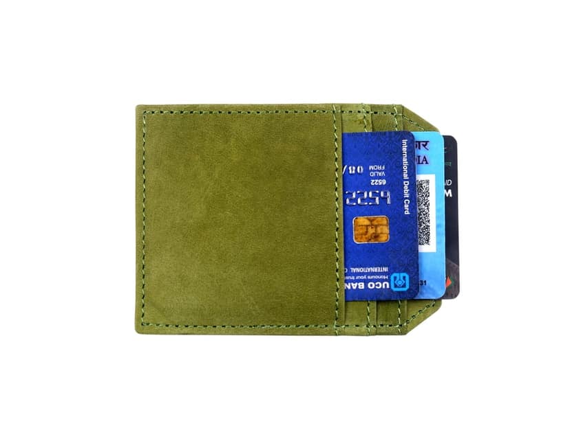 Vital King Men Travel Green Genuine Leather RFID Wallet (11 Card Slots) view 7