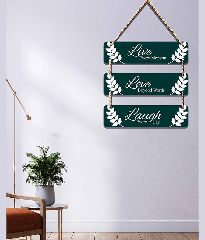 Saf Wood Rectangular Decoratives Panel Multi - Pack of 1