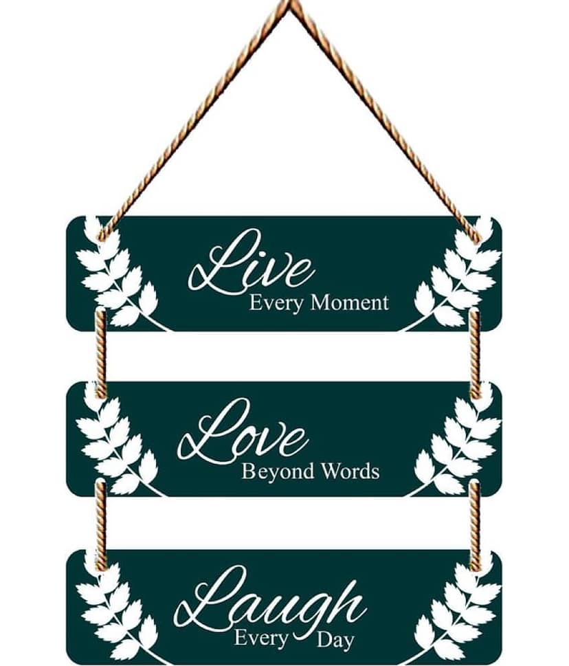Saf Wood Rectangular Decoratives Panel Multi - Pack of 1 view 2