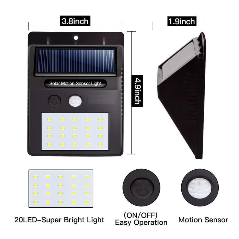Solar Power LED Light view 4