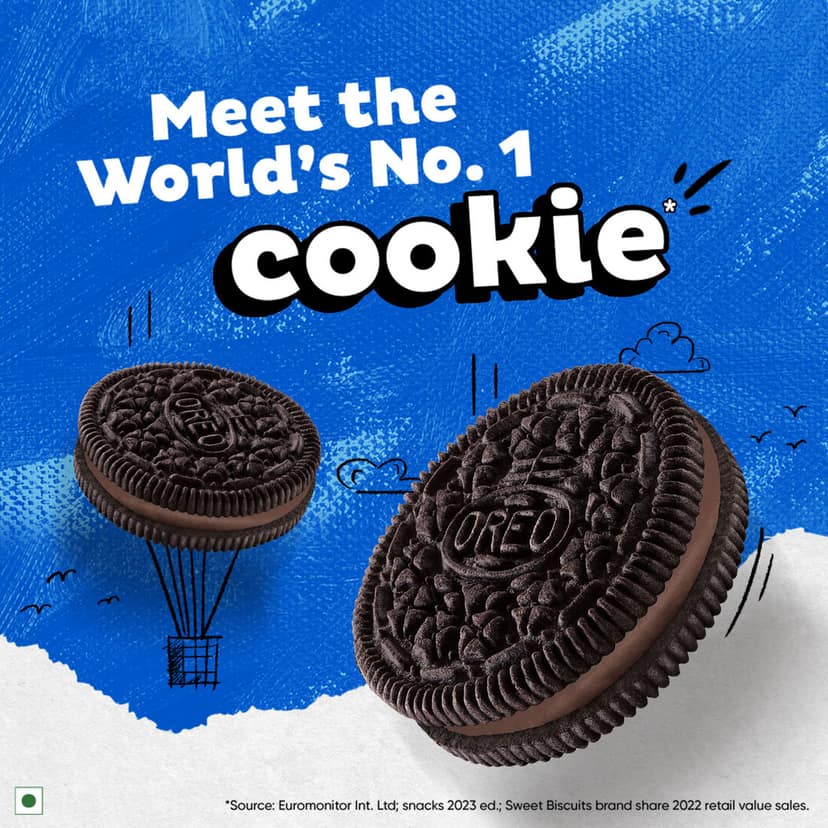 Cadbury Oreo Choco flavour Cookie Sandwich Cream Biscuit, 113.75 g view 4
