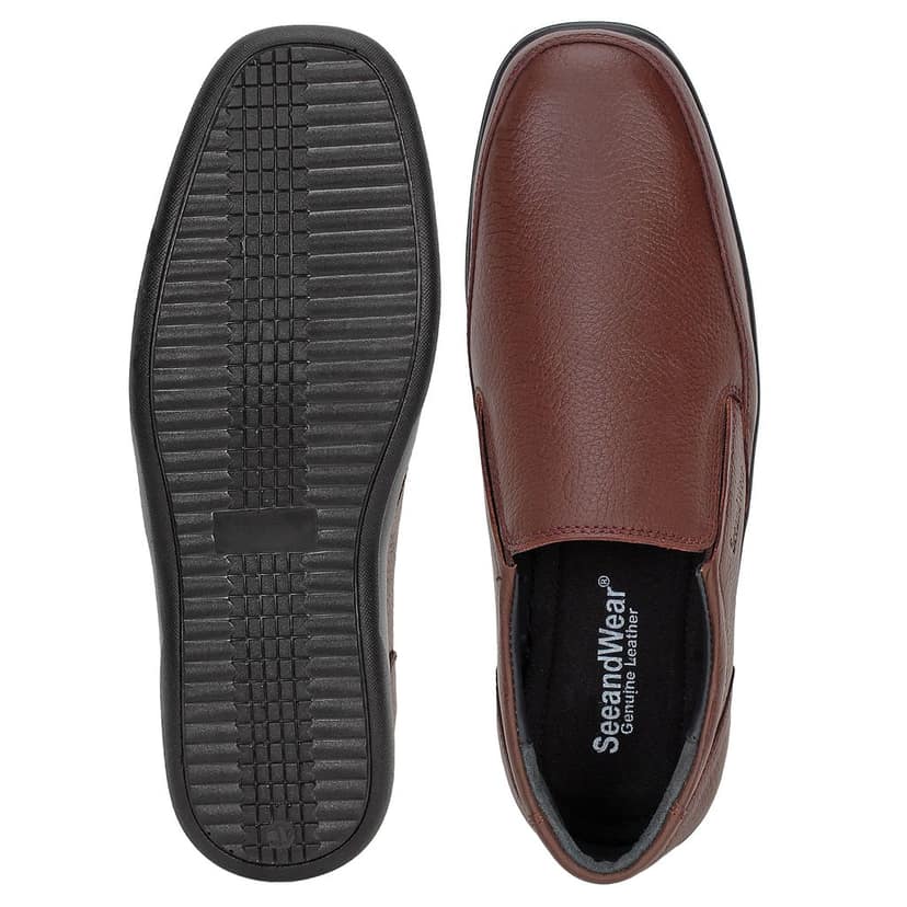 SeeandWear Pure Leather Formal Slip On Shoes For Men view 4