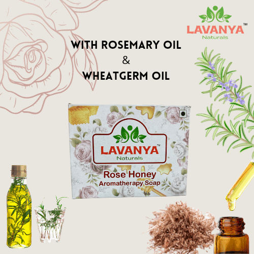 LAVANYA Naturals Rose & Honey Aromatherapy Soap view 6