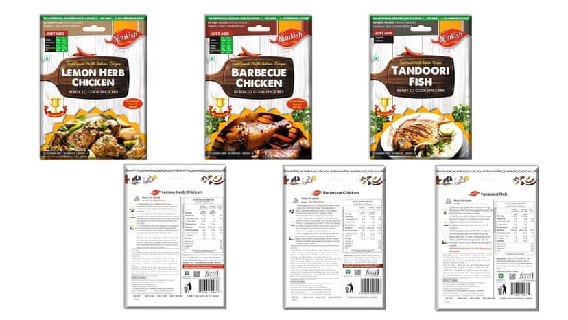 Nimkish Tandoori Grill Spice Combo Pack of 9 | Ready-to-Cook BBQ & Tandoori Masala Kit | Instant Premix view 3