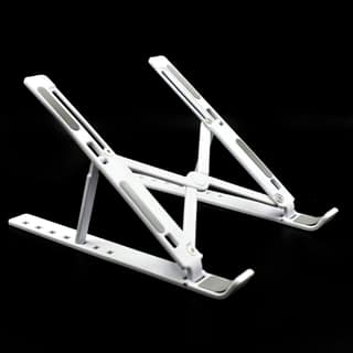 Adjustable Ergonomic Foldable Portable, Holder Riser Tablet Stand Plastic (Use In 14 inch Laptop)