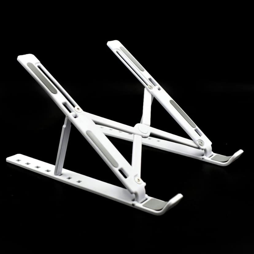Adjustable Ergonomic Foldable Portable, Holder Riser Tablet Stand Plastic (Use In 14 inch Laptop)