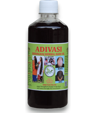 ADIVASI BHRINGRAJ HERBALS - Hair Growth Bhringraj Oil 500 ml ( Pack of 1 )