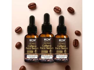 WOW Caffeine Face Serum, Quick Absorbing, OIL FREE, Anti-aging, Anti-wrinkles & Acne Refresh, Revive & Restore Skin - 30ml ( Pack Of 3)