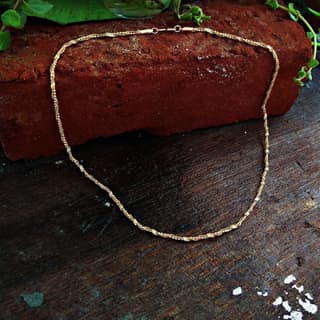 Lucky Jewellery Designer Gold Plated Chain Necklace For Men & Women (80-A3C-2614-G22)