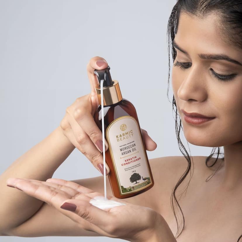 Organic Moroccan Argan Oil & Keratin Hair Conditioner view 3