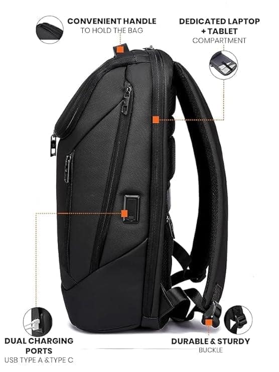 FUR JADEN Pro Series Smart Tech Anti-Theft Laptop Backpack view 4