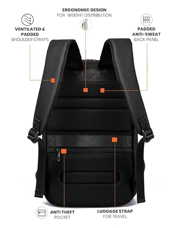 FUR JADEN Pro Series Smart Tech Anti-Theft Laptop Backpack view 5