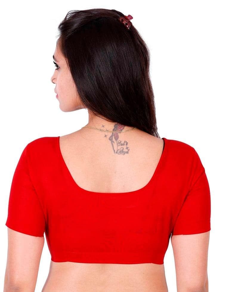 JISB Readymade blouse,Red view 2