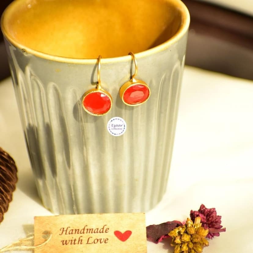 Aarohi Earrings Orange