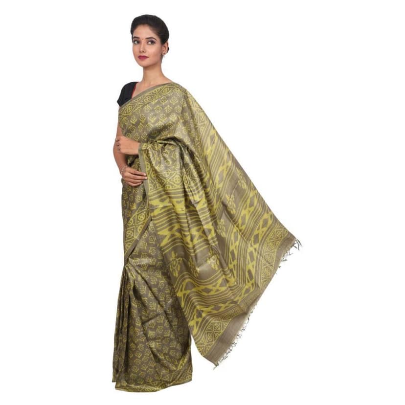 HANDLOOM KOSA SAREE WITH BLOUSE (SKU - 3H0212120422 SAREE- 237)