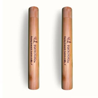 100% Bamboo Tooth brush Travel case | Pack of 2 | EQO LOGIQ